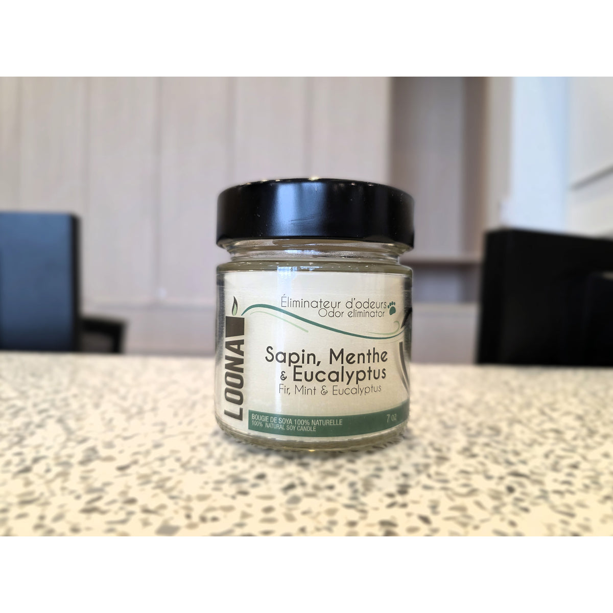 Candle LOONA with Odour Eliminator-Fir, Mint and Eucalyptus 1 Unit - Default Title - product image 2