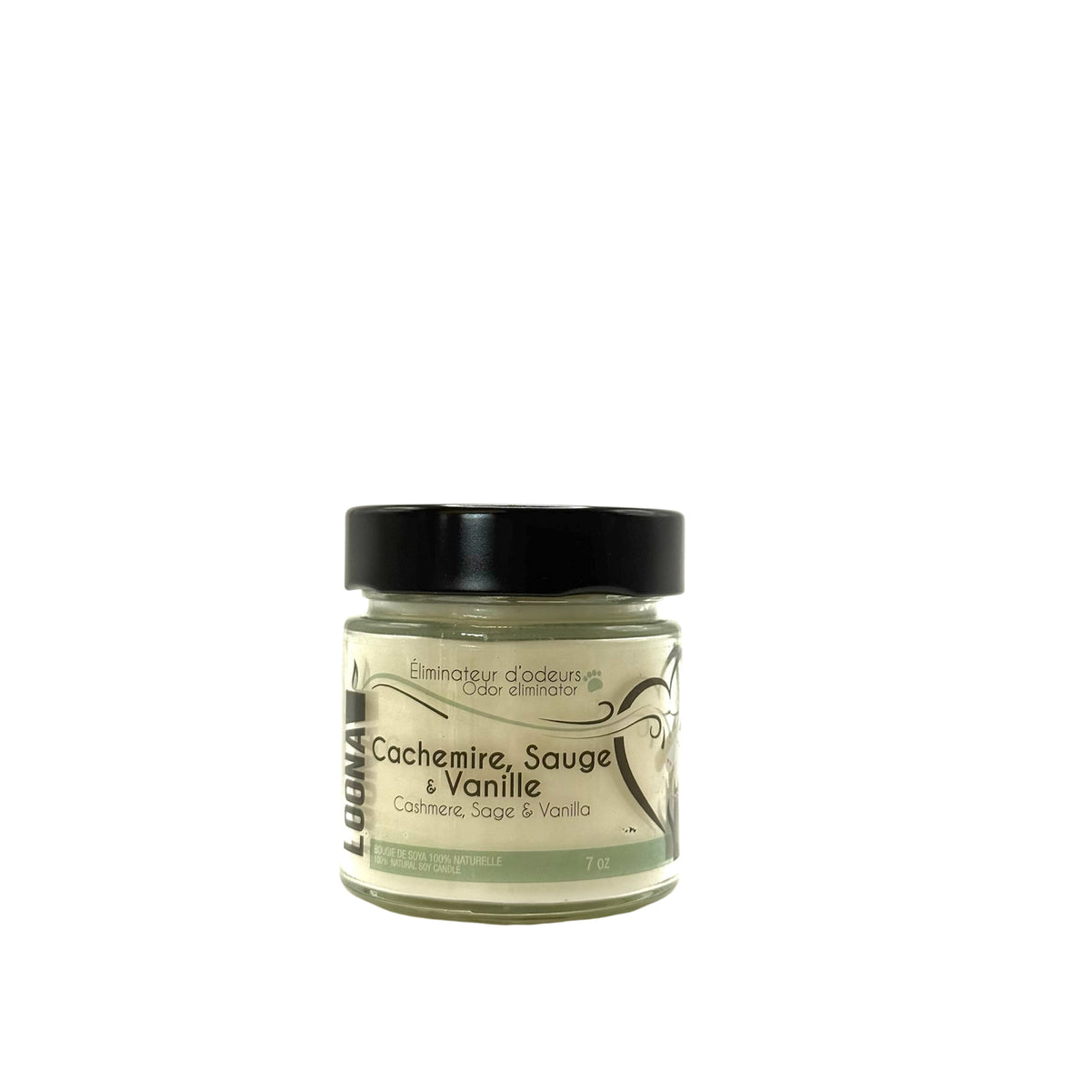 Candle LOONA with Odour Eliminator-Cashmere, Sage and Vanilla 1 Unit - Default Title - product image 1