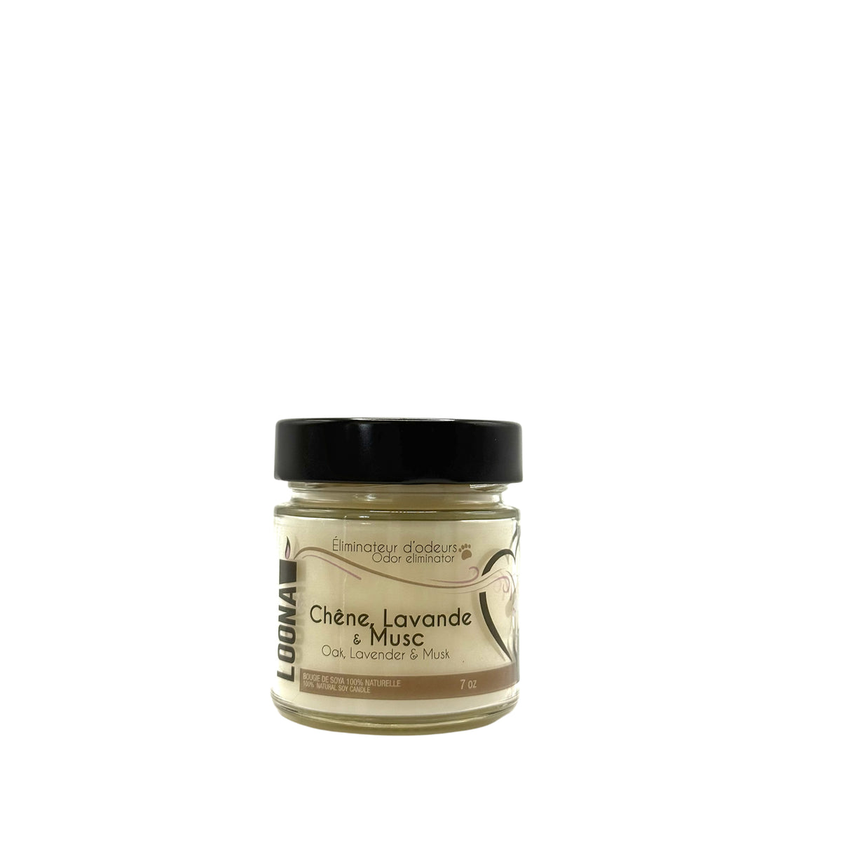 Candle LOONA with Odour Eliminator-Oak, Lavander and Musk 1 Unit - Default Title - product image 1