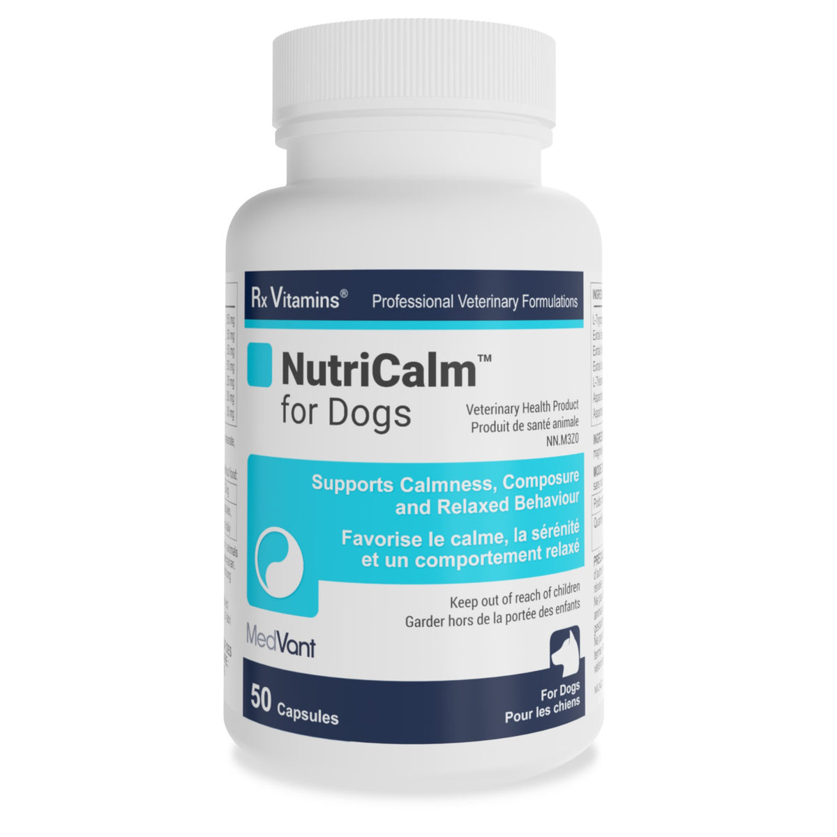 Rx Vitamins NutriCalm Capsules for Dogs (Original) 50 Cap - Default Title - product image 1