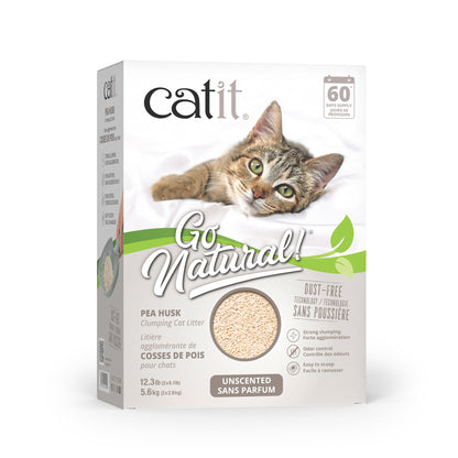 Clumping Litter Go Natural! Pea Husk Unscented for Pets 5.6 kg Bag - Default Title - product image 1