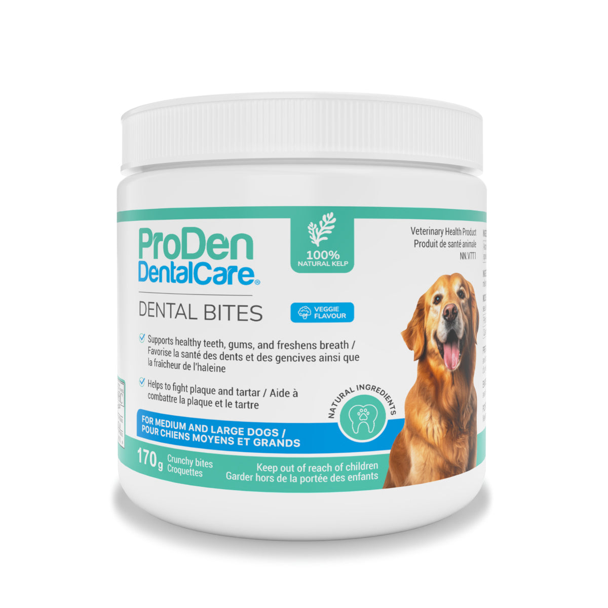 ProDen DentalCare Dental Bites for Medium/Large Dogs (Vegetables) for Dogs 170 g Jar - Default Title - product image 1