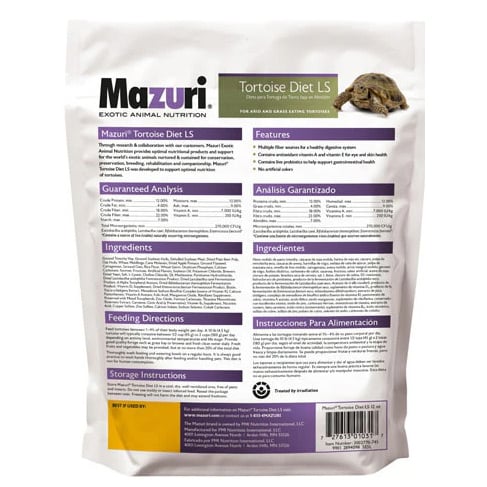 Tortoise Low Starch Diet for Exotic Pets (Original) 340 g Bag - Default Title - product image 2