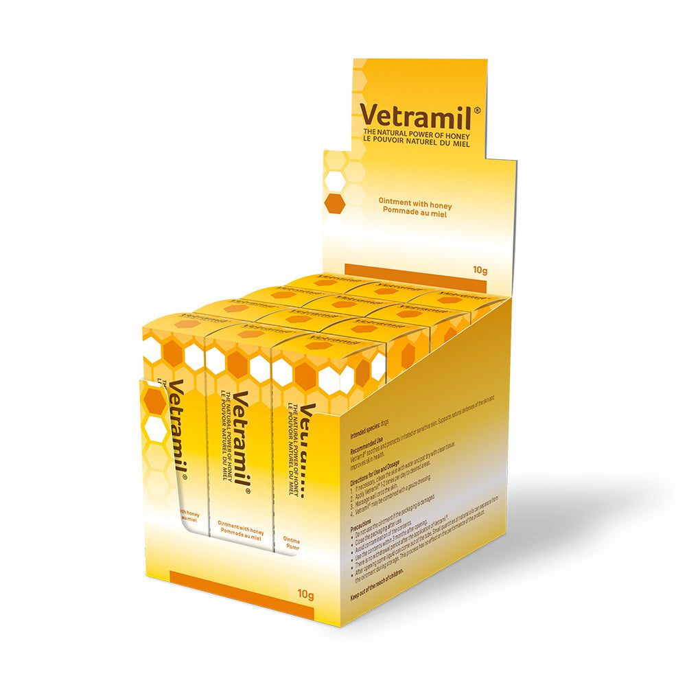 Vetramil Ointment with Honey-Display for Dogs 1 Display - Default Title - product image 1