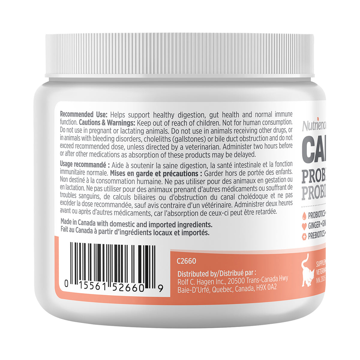 Nutrience Care Probiotic+ Supplement for Cats (Chicken) 180 g Jar - Default Title - product image 2