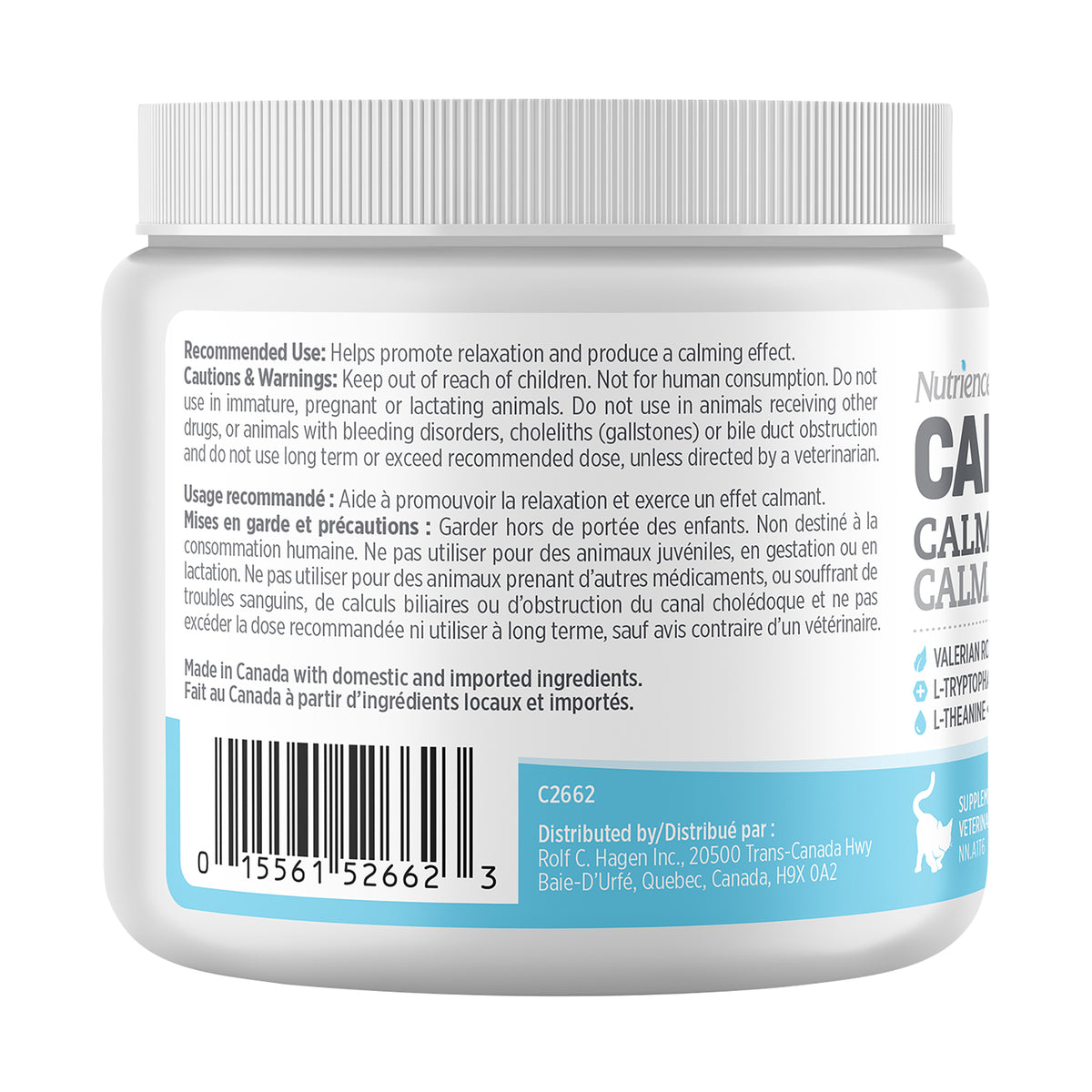 Nutrience Care Calming Supplement for Cats (Chicken) 180 g Jar - Default Title - product image 2