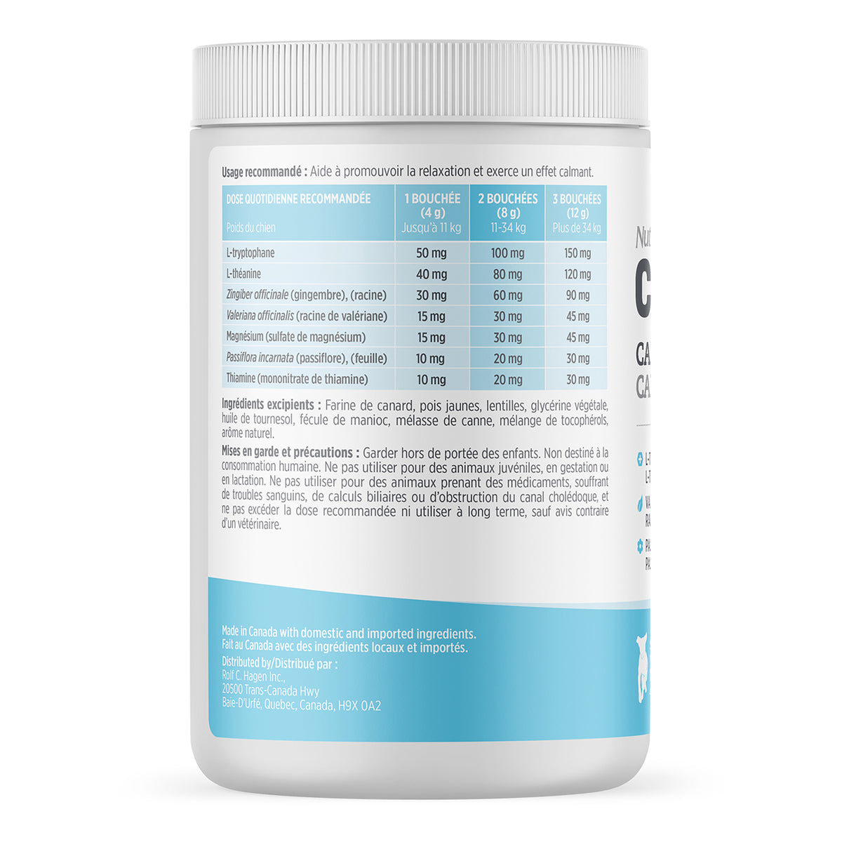 Nutrience Care Calming Supplement for Dogs (Duck) 400 g Jar - Default Title - product image 2