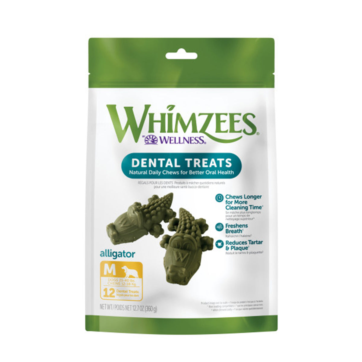 Whimzees Alligator for Medium Dogs (Original) 12 Units - Default Title - product image 1