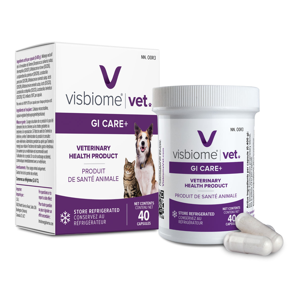 Visbiome Vet GI Care+ for Cats and Dogs 6 x 40 Cap - Default Title - product image 3