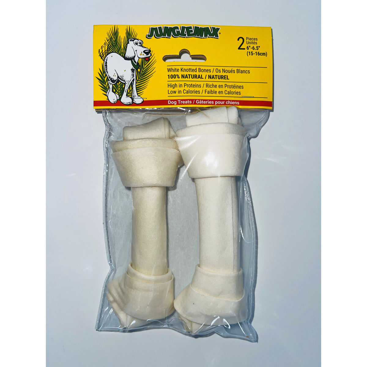 Treat White Knotted Bone for Dogs - 16 cm - product image 1