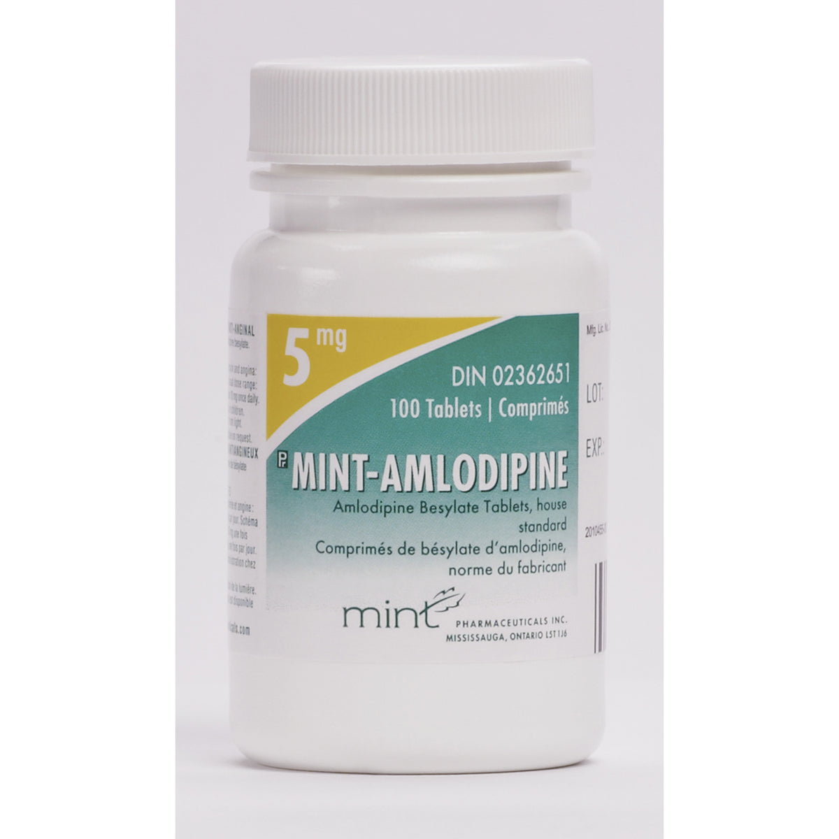 Mint-Amlodipine, 5 mg, 100 Tablets