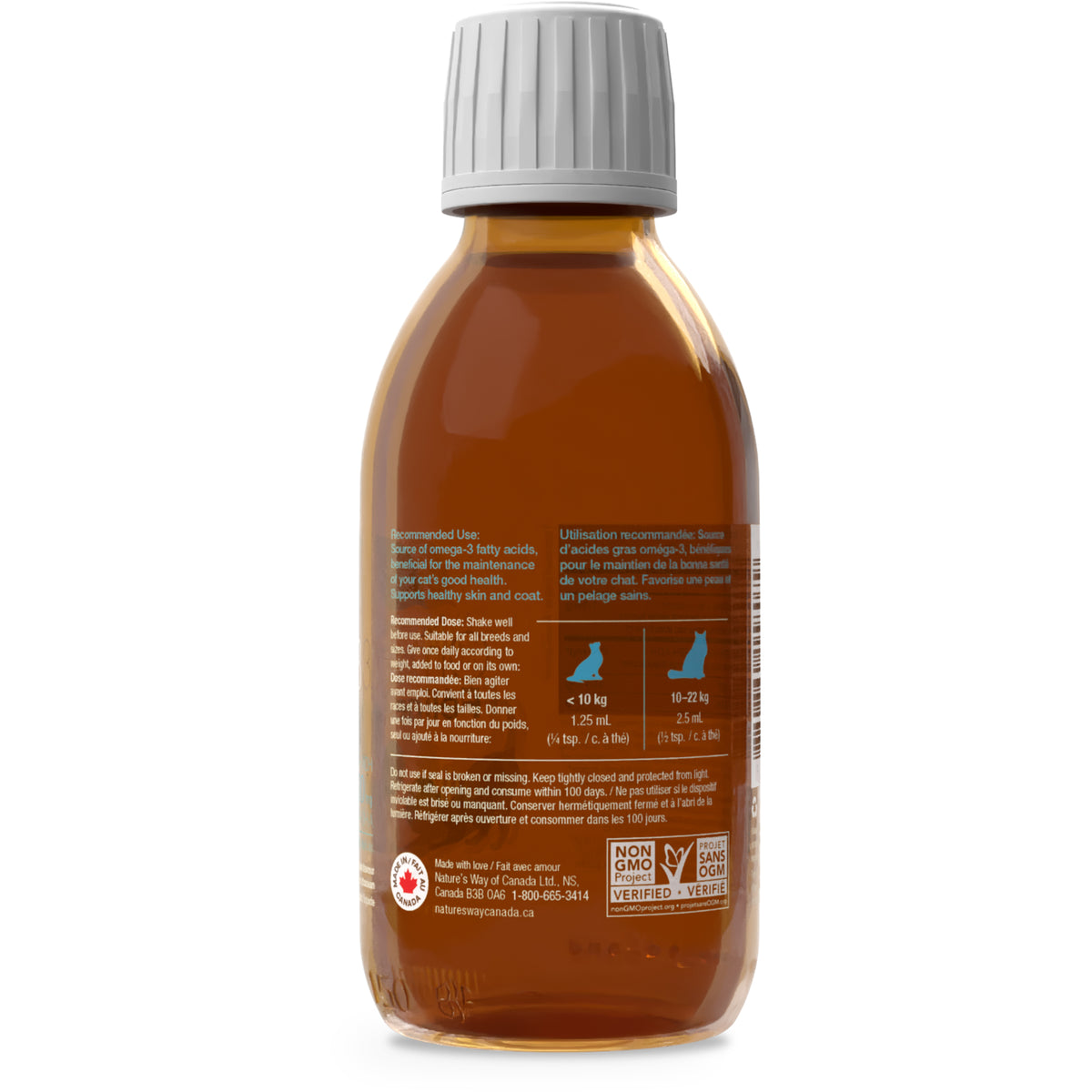NutraSea Omega-3 Feline for Cats (Original) 140 mL Bottle - Default Title - product image 3