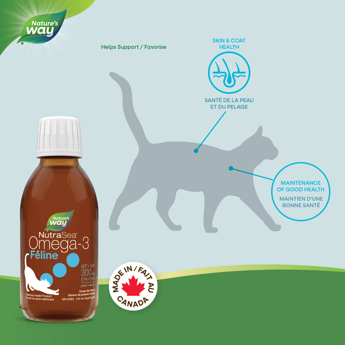 NutraSea Omega-3 Feline for Cats (Original) 140 mL Bottle - Default Title - product image 4
