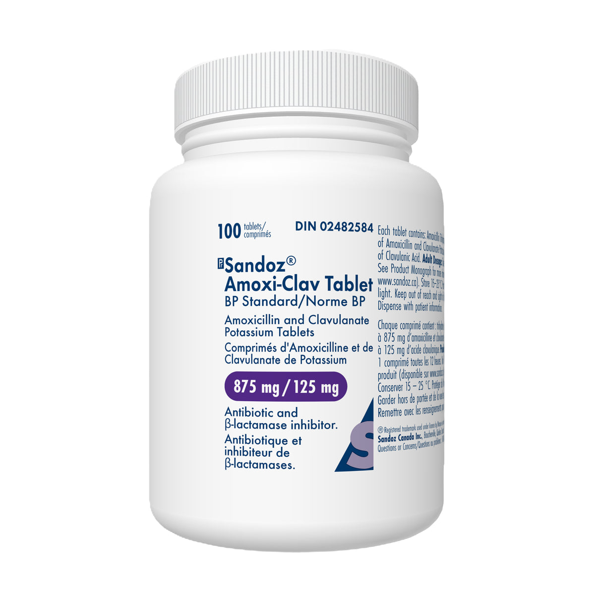 Amoxi-Clav Tablet, 875/125 mg, 100 Tablets