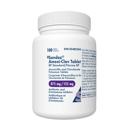Amoxi-Clav Tablet, 875/125 mg, 100 Tablets