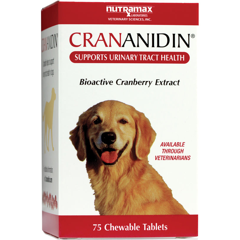 Crananidin Chewable Tablets for Dogs (Cranberry) 75 Chewable Tablets - Default Title - product image 1