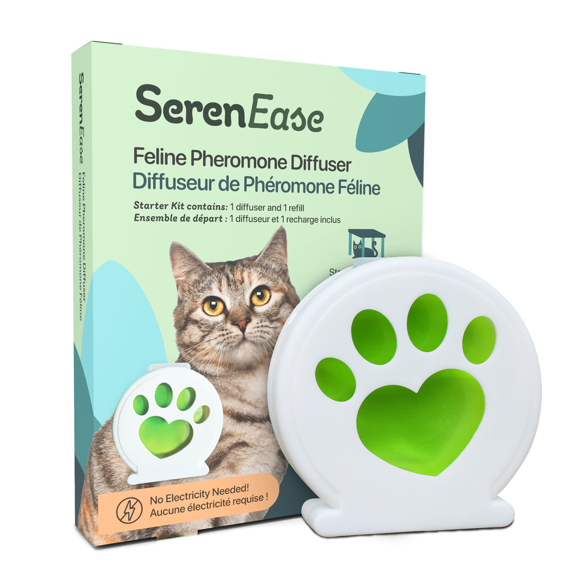 SerenEase Pheromone Diffuser Starter Kit for Cats - Default Title - product image 1