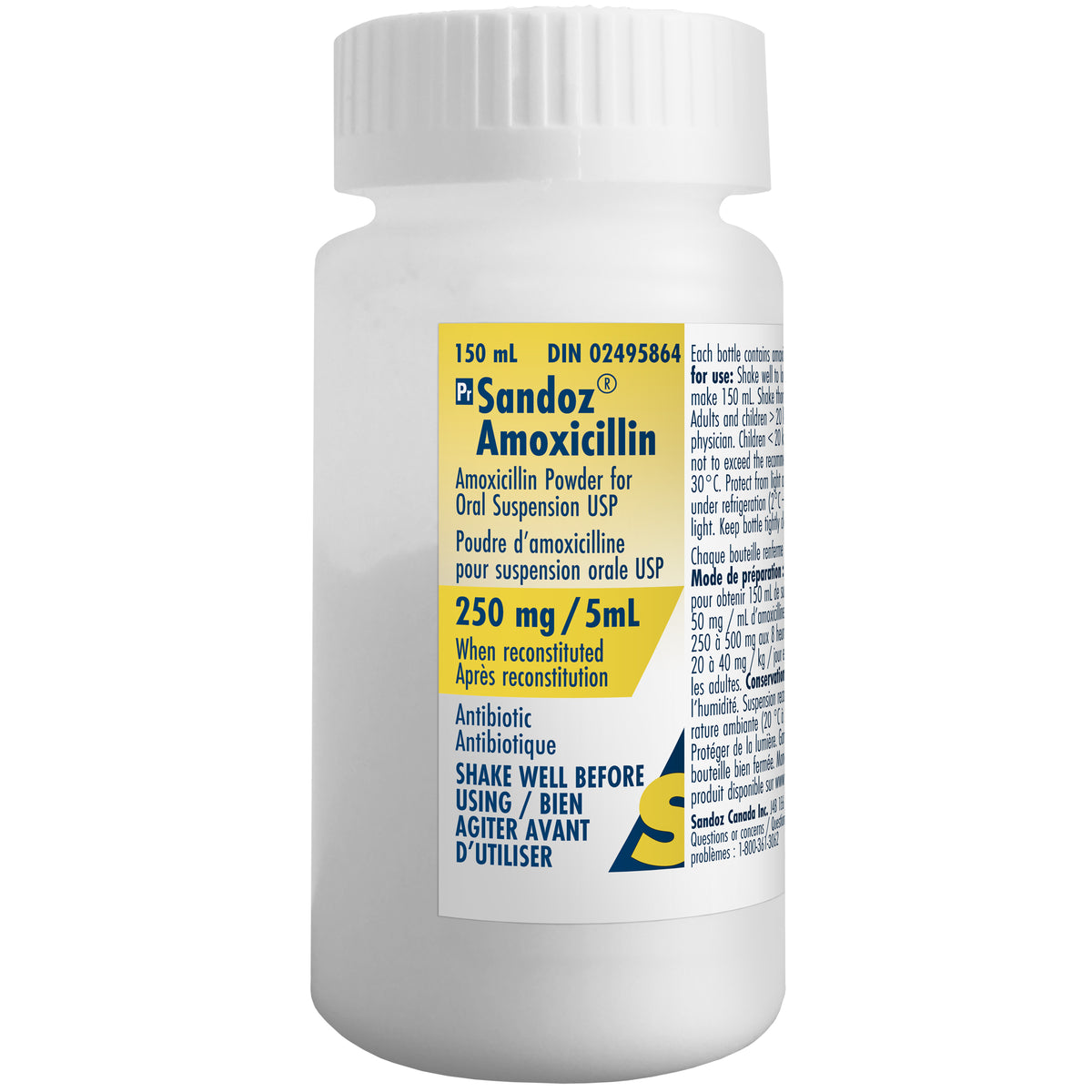 Amoxicillin Powder for Oral Suspension 150 mL 50 mg / mL
