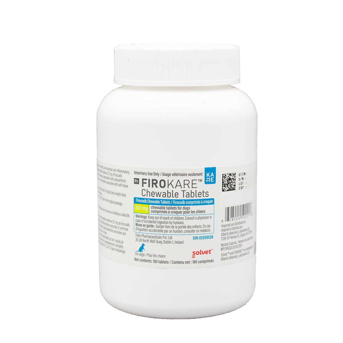 FiroKare Chewable for Dogs, 227 mg, 180 Tablets