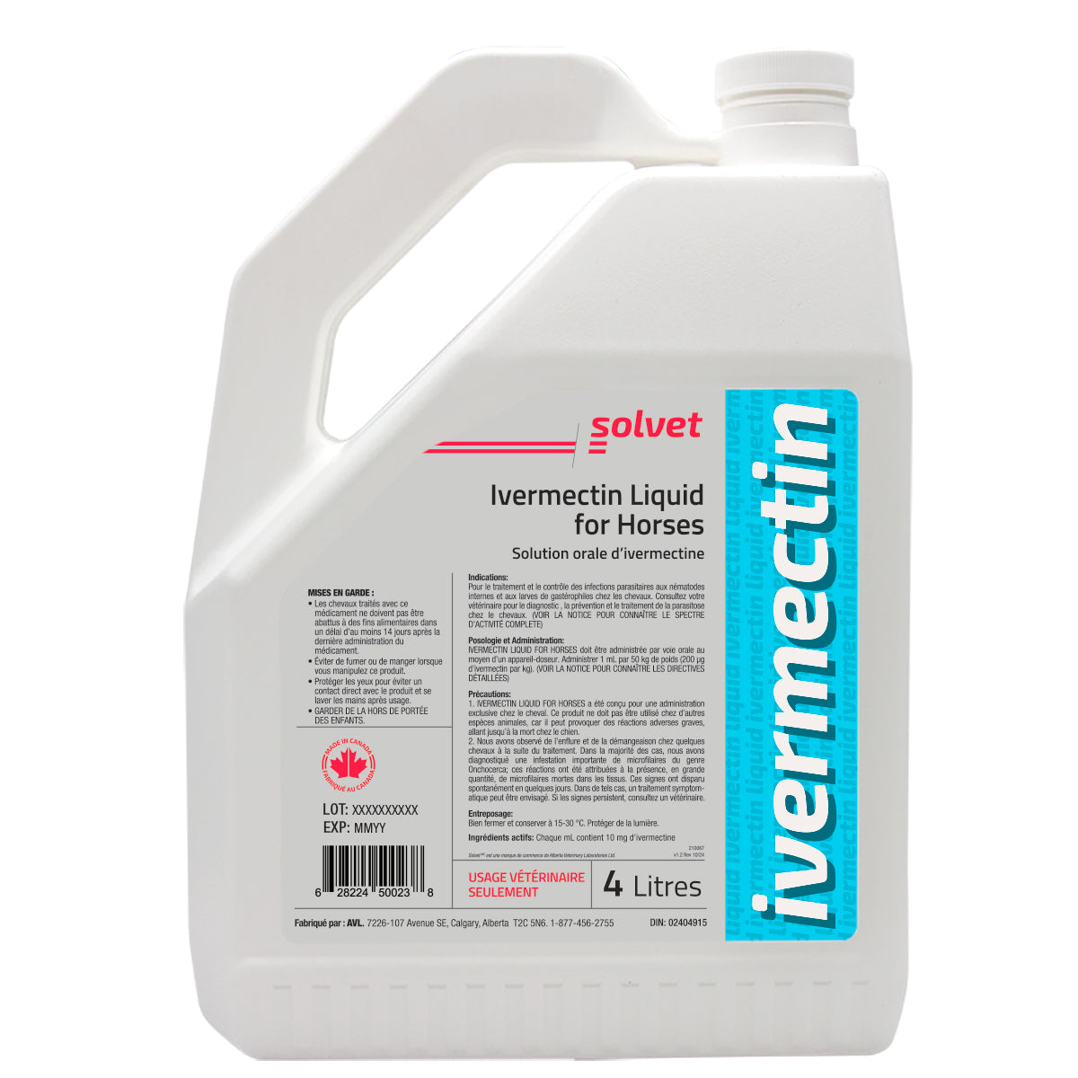 Ivermectin Liquid for Horses, 10 mg/ml, 4 L - view 1