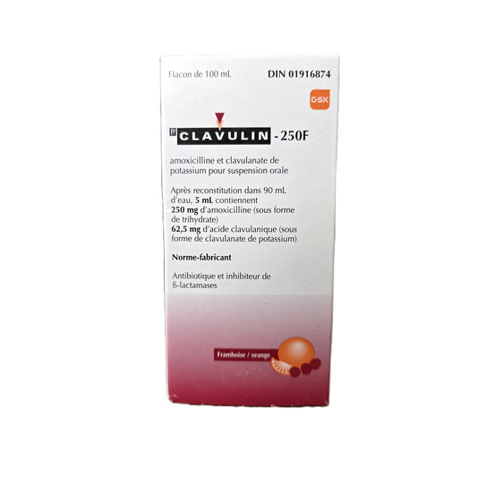 Clavulin Oral Suspension, 25/12.5 mg/ml, 100 mL - view 1