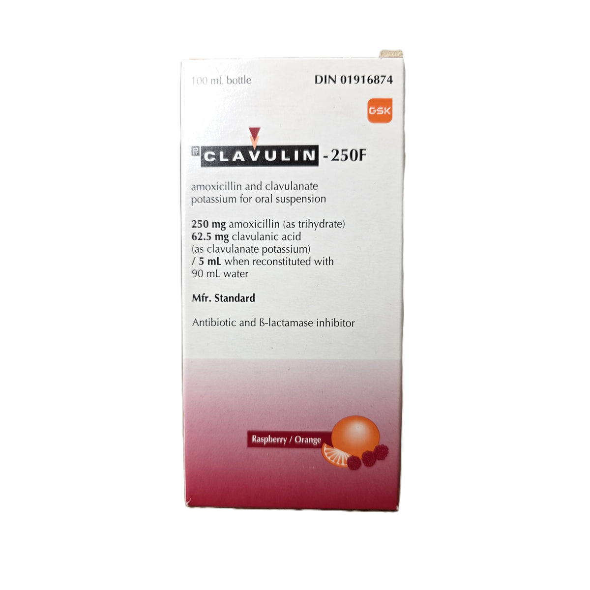 Clavulin Oral Suspension, 25/12.5 mg/ml, 100 mL - view 2