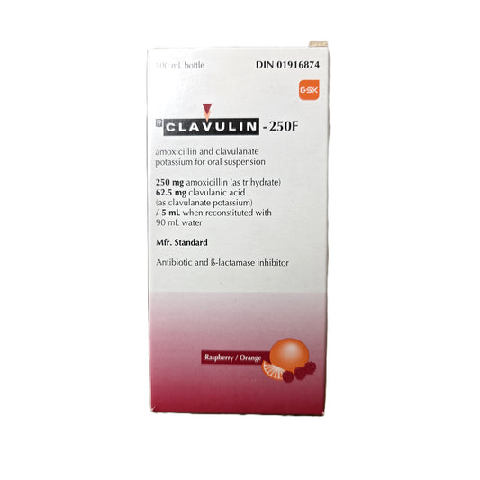 Clavulin Oral Suspension, 25/12.5 mg/ml, 100 mL - view 2
