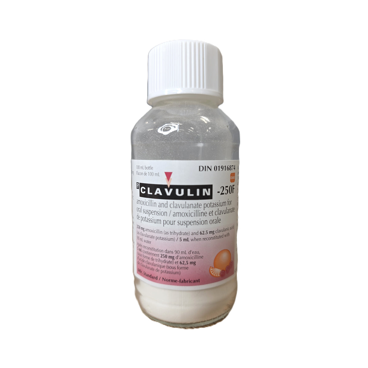 Clavulin Oral Suspension, 25/12.5 mg/ml, 100 mL - view 3