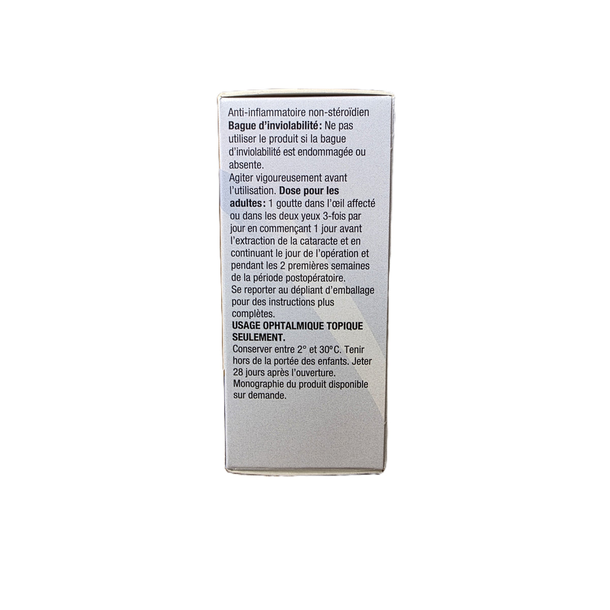 Nevanac Ophthalmic Suspension, 1 mg/ml, 5 mL - view 2