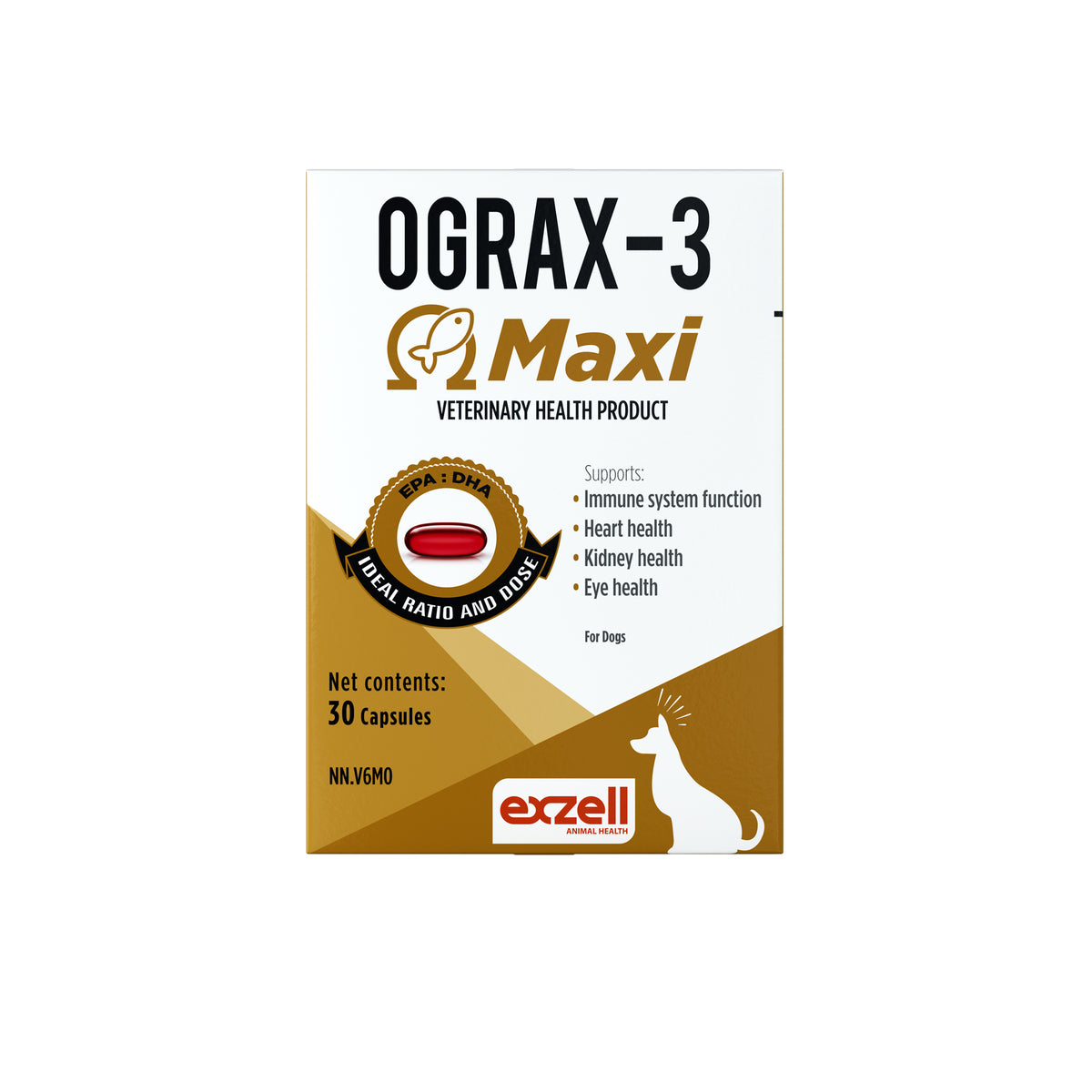 Ograx-3 Maxi for Dogs 30 Cap 1560 mg - Default Title - product image 2