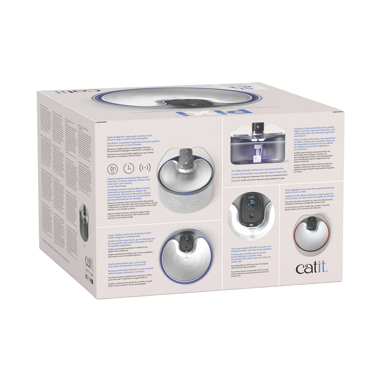 Drinking Fountain Cordless PIXI in Stainless Steel for Cats 1 Unit - Default Title - product image 2
