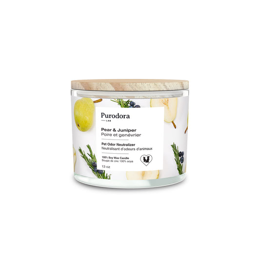 Candle Purodora with Odour Eliminator-Pear & Juniper 368 g 1 Candle - Default Title - product image 1