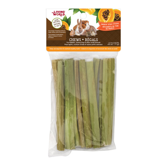Chew Stick for Small Animals (Papaya) 10 cm Pack of 10 Sticks - Default Title - product image 1