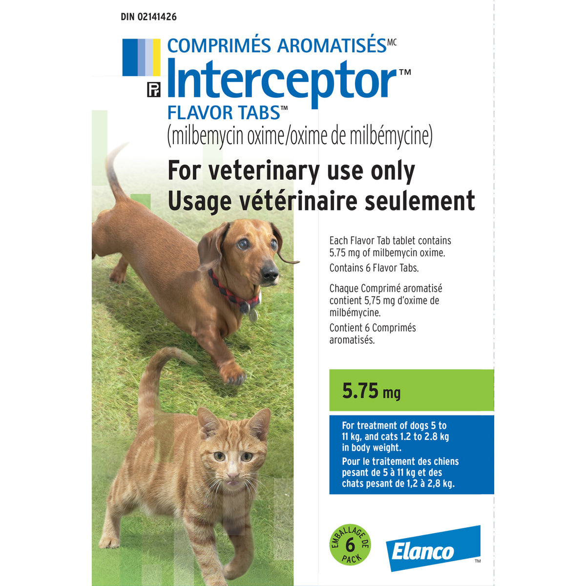 Interceptor Flavor Tabs for Cats and Dogs, Green / Vert, 6 Chews - view 1