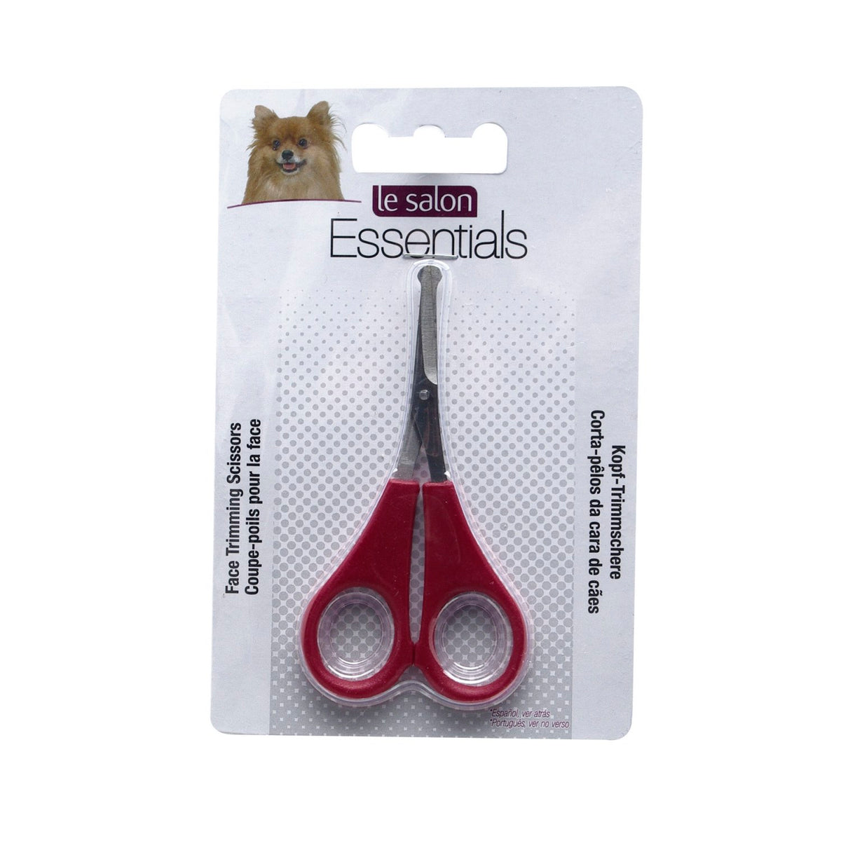 Face Trimming Scissors for Cats and Dogs (Red) 1 Unit - Default Title - product image 2