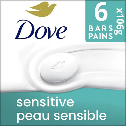 Dove Beauty Bar for Sensitive Skin Care 106 g 6 count product detail