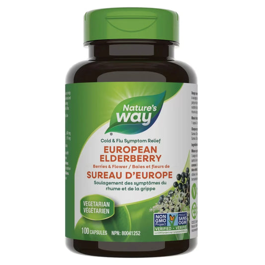 Nature's Way European Elderberry Berries & Flowers front package