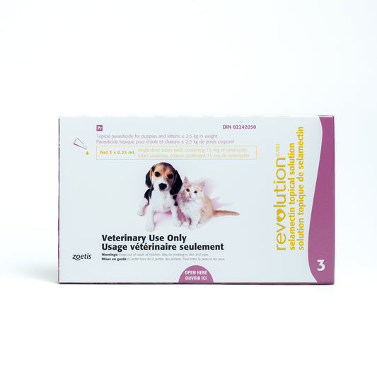 Revolution for Puppies and Kittens Solution 1 Box of 3 Applicators