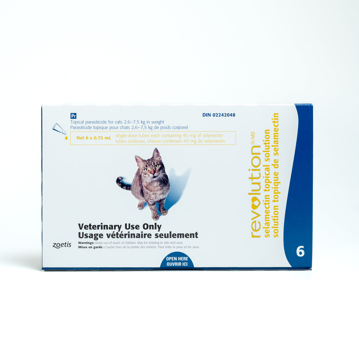 Revolution for Cat, 2.6 - 7.5 kg (Blue), 6 Tubes