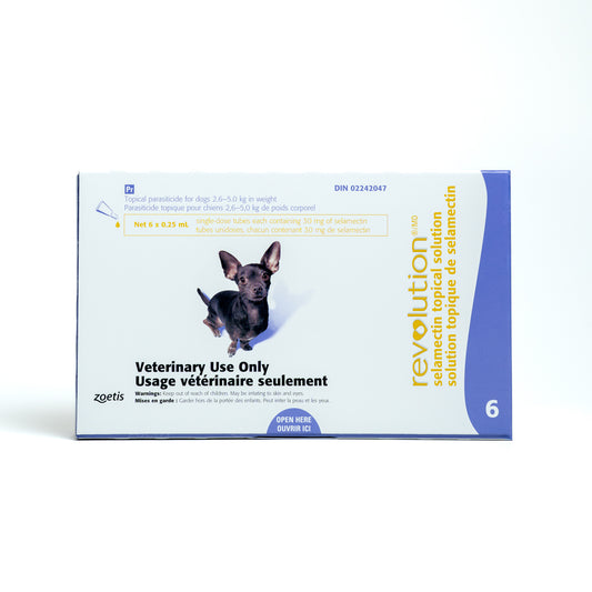 Revolution for Dog, 2.6 - 5 kg (Purple), 6 Tubes - view 1