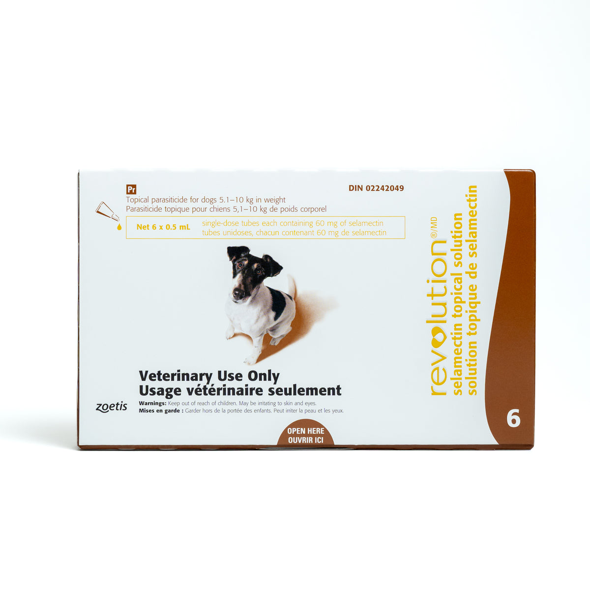 Revolution for Dog, 5.1 - 10 kg (Brown), 6 Tubes - view 1