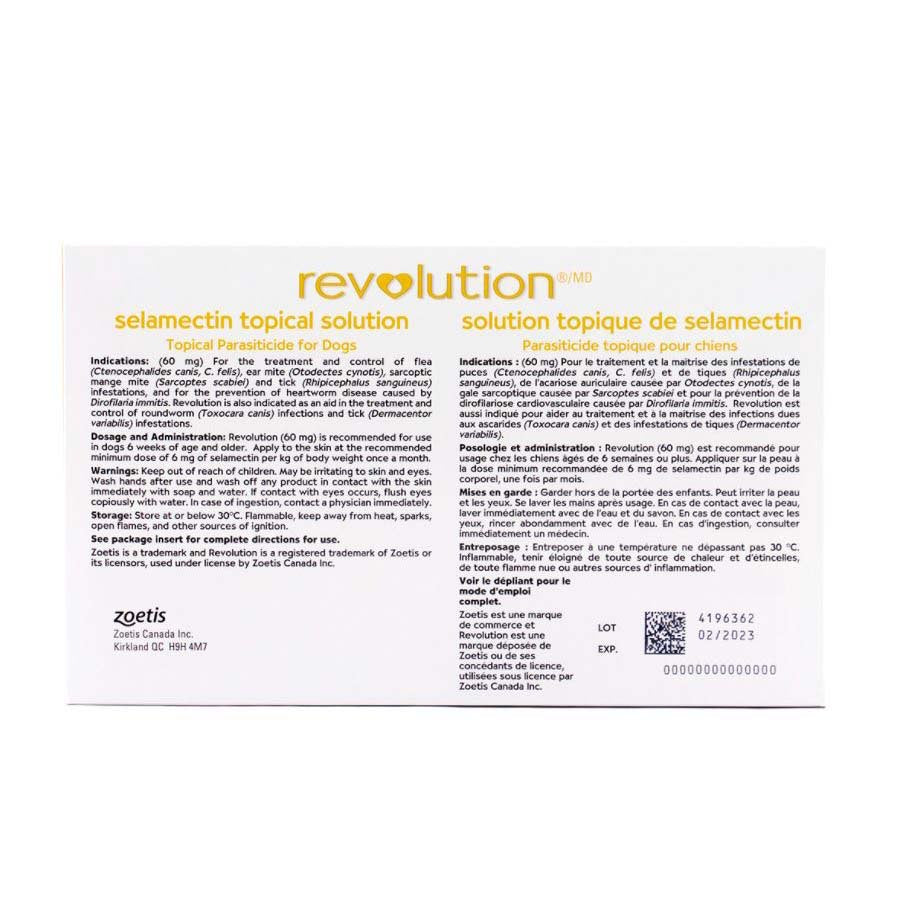 Revolution for Dog, 5.1 - 10 kg (Brown), 6 Tubes - view 2
