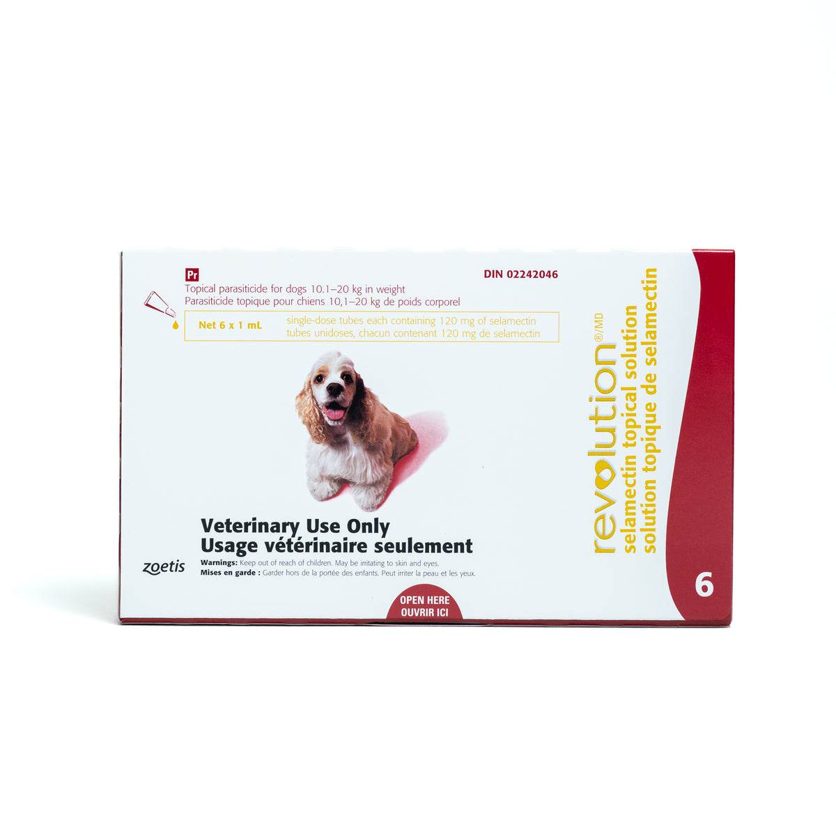 Revolution for Dog, 10.1 - 20 kg (Red), 6 Tubes - view 1