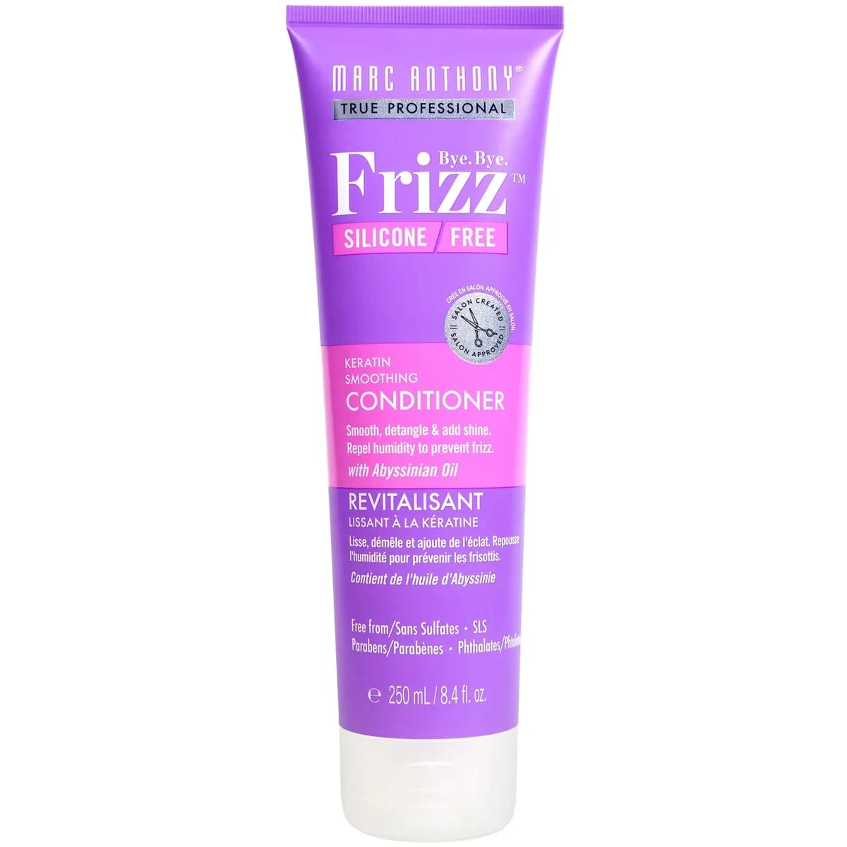 Marc Anthony Bye Bye Frizz Silicone Free Keratin Smoothing Conditioner front package