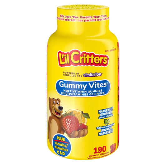L'Il Critters GummyVites Complete Multivitamin Gummies for Kids 190 count front package