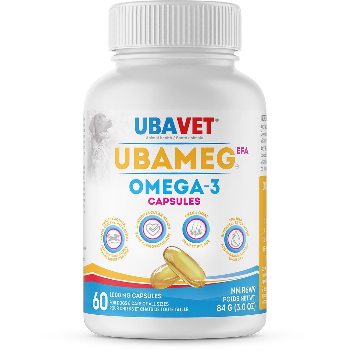 Ubameg EFA Omega 3 Capsules for Cats and Dogs - view 3
