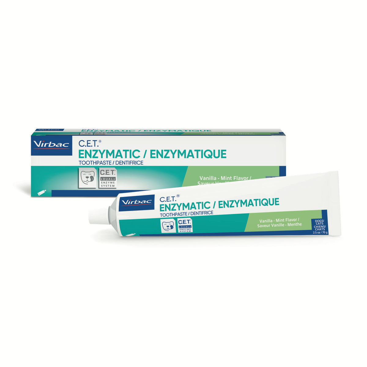 C E T Enzymatic Toothpaste Dor Cats and Dogs - Vanilla Mint / 70 g - product image 1