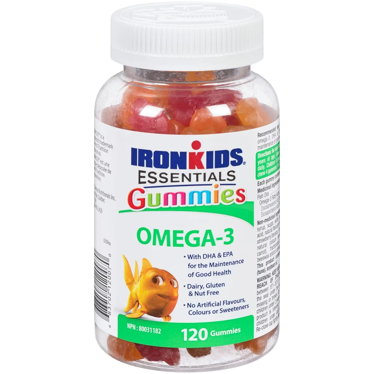 Iron Kids Omega-3 Vitamin Gummies front package