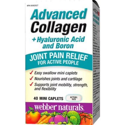 Webber Advanced Collagen + Hyaluronic Acid and Boron front package