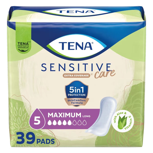 Tena Sensitive Care Extra Coverage Maximum Long Pads product image